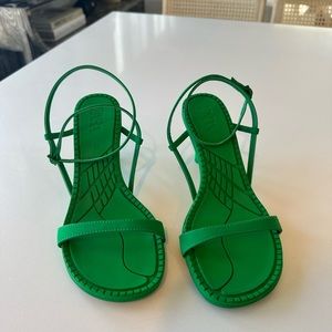 Zara green heels